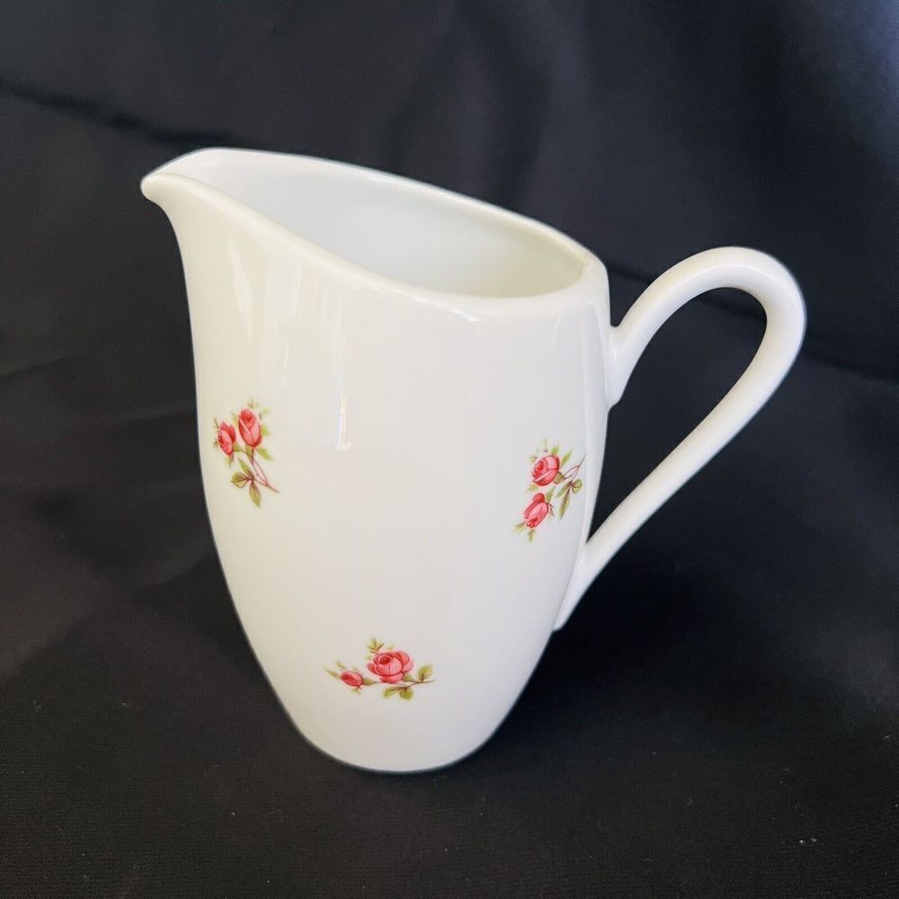 Vintage Winterling Marktleuthen Bavaria Porcelain Creamer Pink Roses Germany